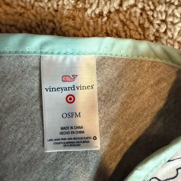 VINEYARD VINES TARGET Muslin Bandana Bibs Whales Burp Cloth - Picture 3 of 4